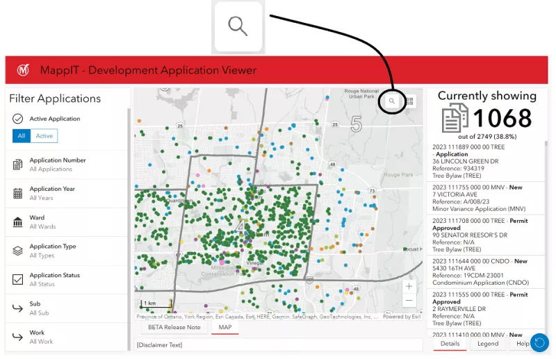 Quick Search image - magnifying glass