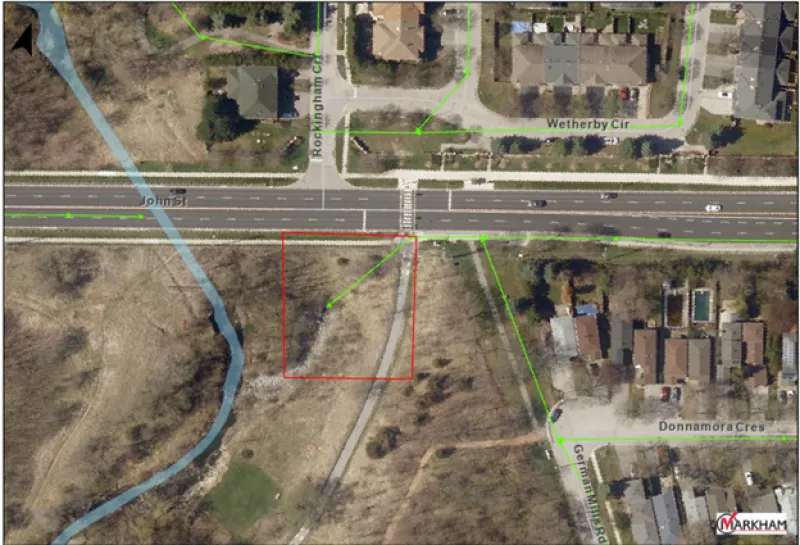 Location map for erosion restoration project