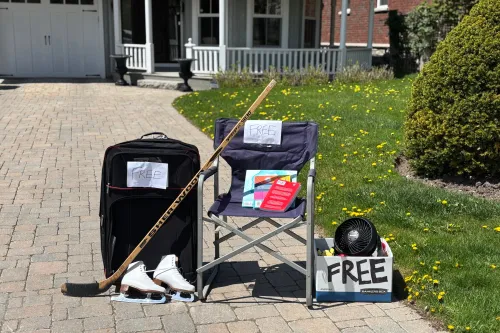 Curbside giveaway day