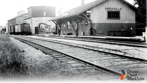 Photo of Unionville Train Station promoting Doors Open Markham