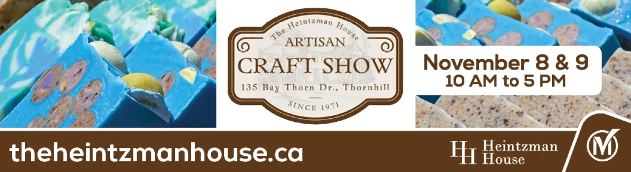 banner image promoting Heintzman House's annual Craft show