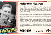 Fred McLaren, born in 1918 in German Mills, was the son of Lieutenant Colonel George and Sarah McLaren. He attended Trinity College School and Royal Military College before joining the 48th Highlanders of Canada in 1939. Deployed to France in 1940, he later married Betsy Trees, a Women’s Transport Corps member, in 1942. Fred was wounded in Italy in 1943 and killed in action on December 5, 1944. He is buried in Cesena War Cemetery, Italy, alongside 775 Commonwealth soldiers. Learn more at Markham Museum.